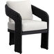Pylos Black / Louis Cream Outdoor Dining Armchair